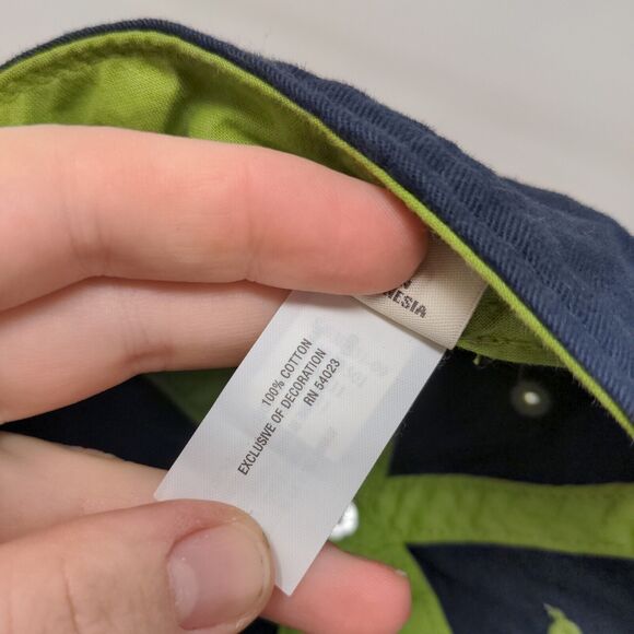 Old Navy Boy's Stretchy Hat Blue Size Small Embroidered Logo 100% Cotton - Picture 8 of 8